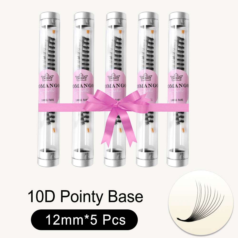 5pcs Pointy Base 600 Fans Premade Volume Fans