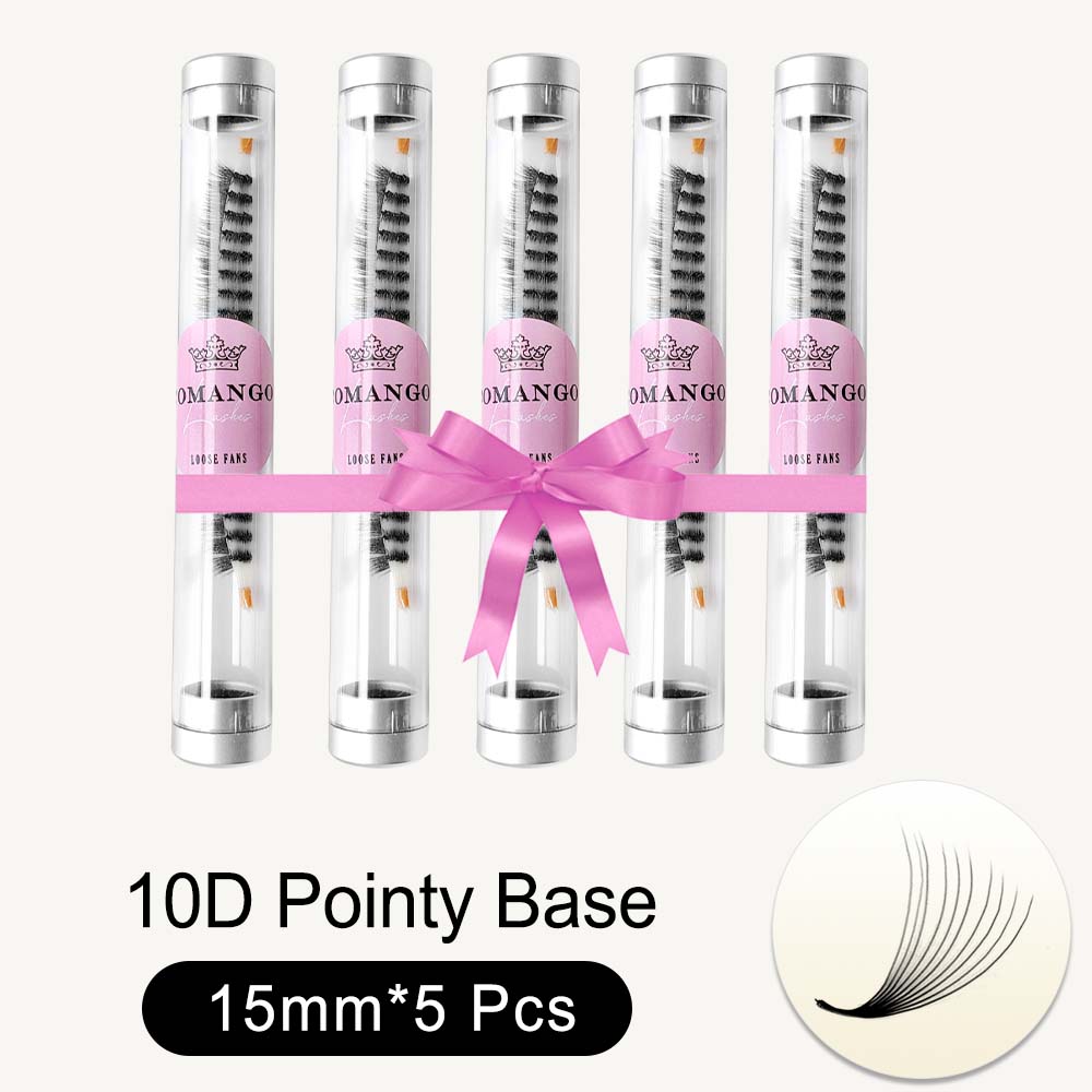 5pcs Pointy Base 600 Fans Premade Volume Fans