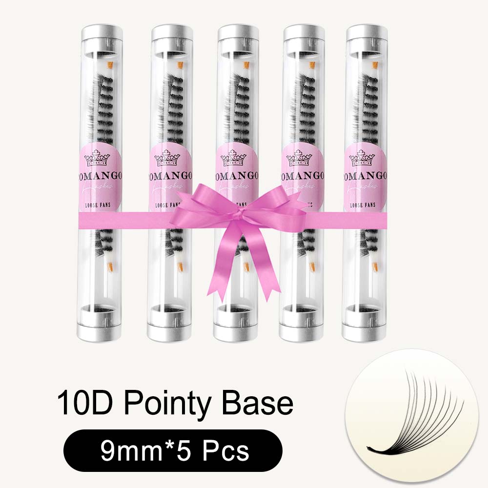 5pcs Pointy Base 600 Fans Premade Volume Fans