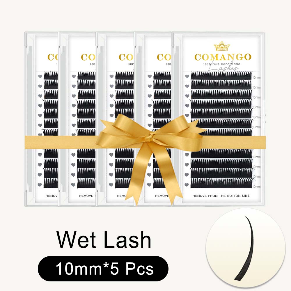 5 Pcs Wispy Wet Lash Extensions Anime Lashes