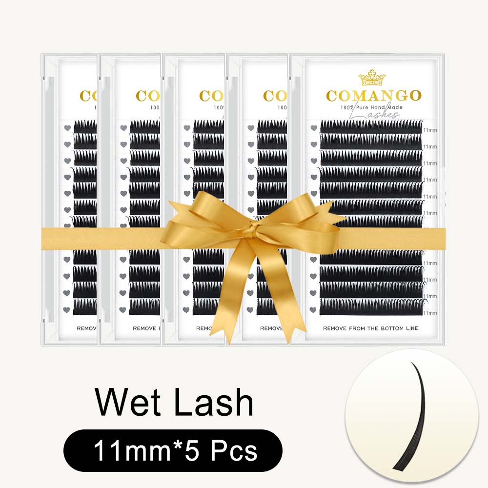 5 Pcs Wispy Wet Lash Extensions Anime Lashes