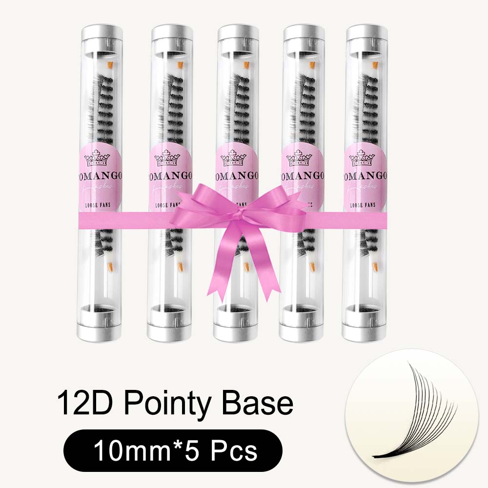 5pcs Pointy Base 600 Fans Premade Volume Fans