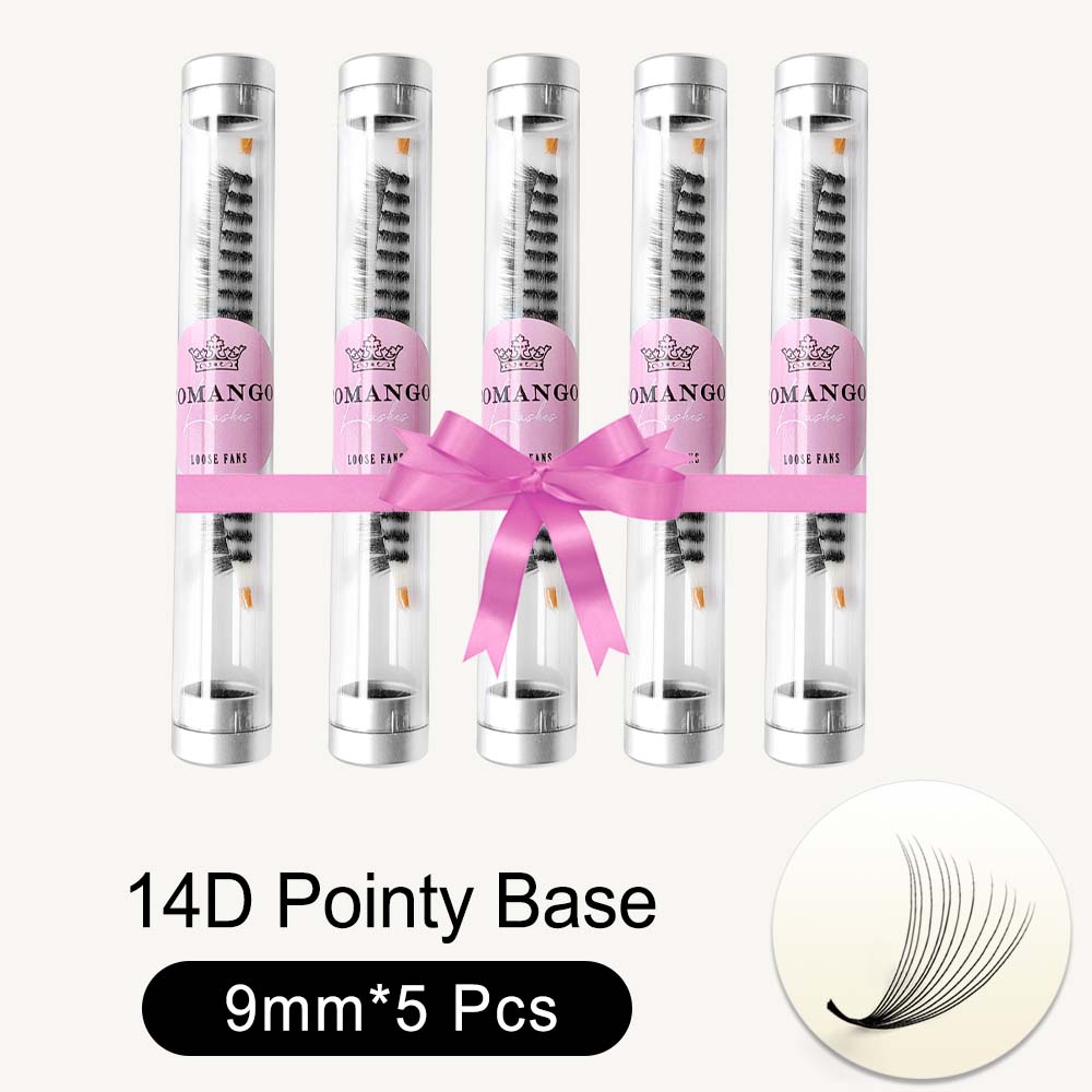 5pcs Pointy Base 600 Fans Premade Volume Fans