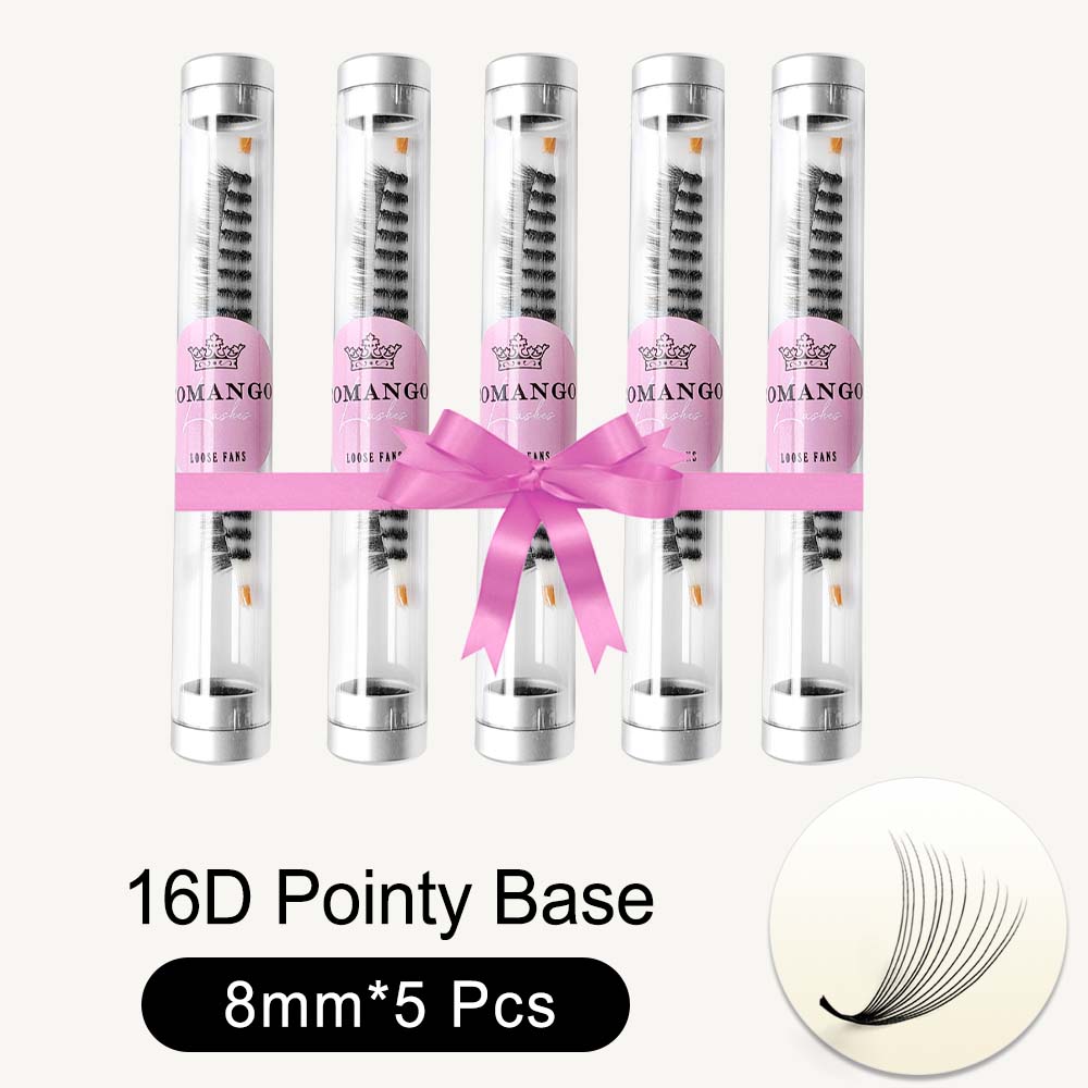 5pcs Pointy Base 600 Fans Premade Volume Fans