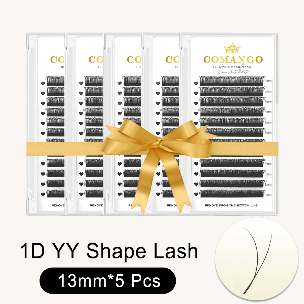 5 pcs 1D Y Shaped Lash Extensions 0.07