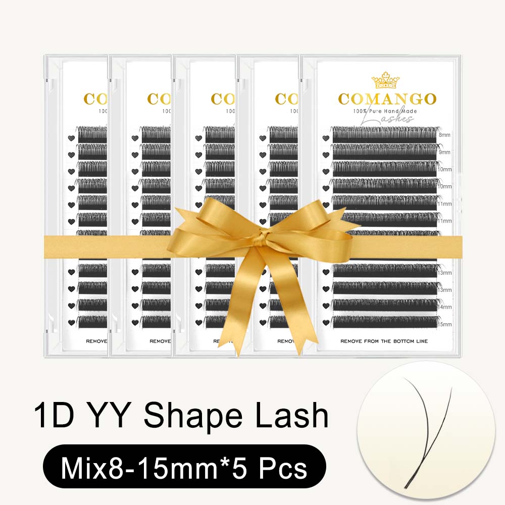 5 pcs 1D Y Shaped Lash Extensions 0.07