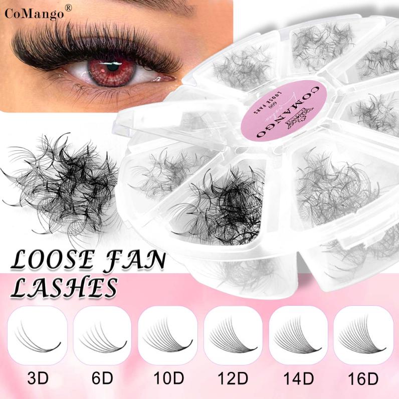 600 Premade Loose Fans – Pointy Base Lash Extensions Tray