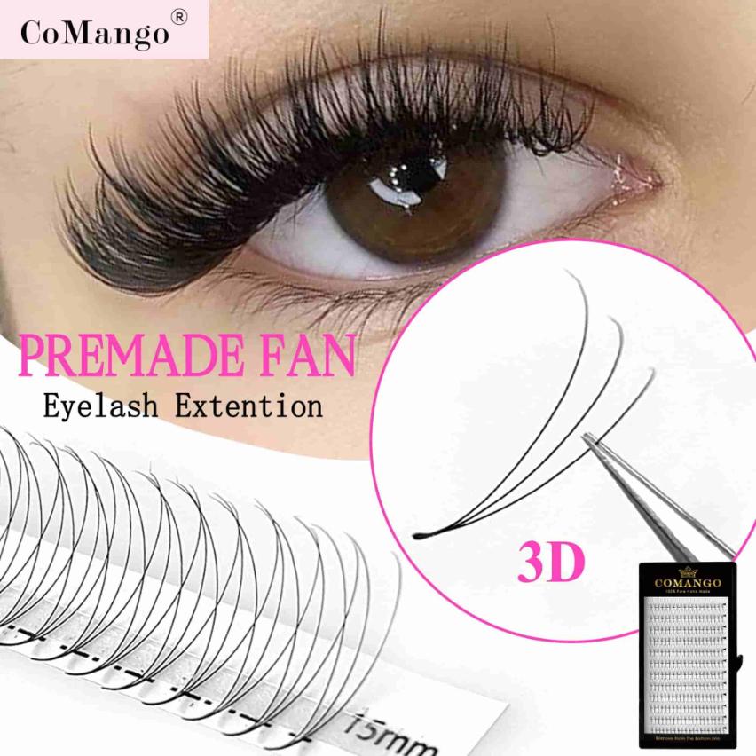 3D Premade Volume Fans 0.07 – Pointy Base Lash Extensions Tray