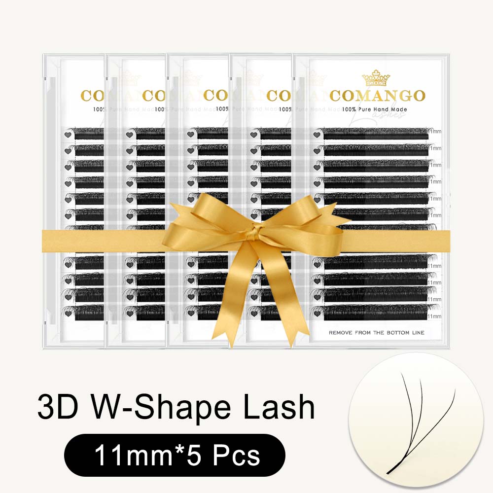 5 pcs 3DW Shape Lashes Extension Premade Fans