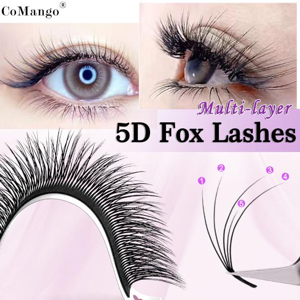 5D Fox YY Lash Extensions – Fluffy Volume for Fox Eye 0.07