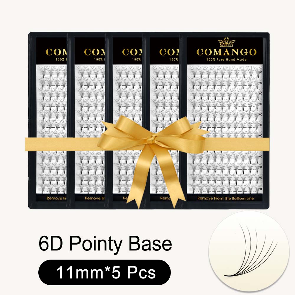 5pcs 3D 6D 10D Premade Volume Fans Pointy Base 0.07
