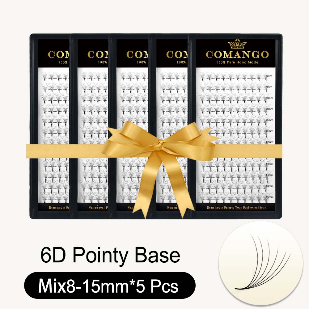 5pcs 3D 6D 10D Premade Volume Fans Pointy Base 0.07