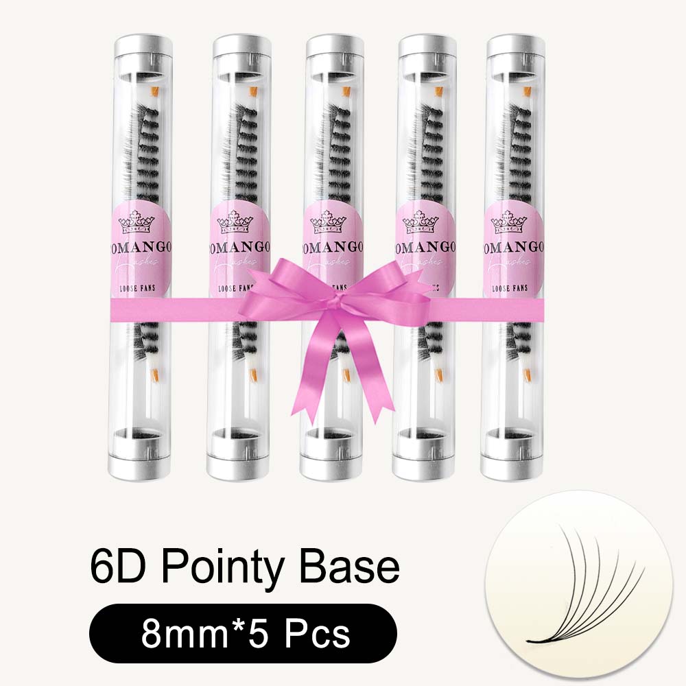 5pcs Pointy Base 600 Fans Premade Volume Fans