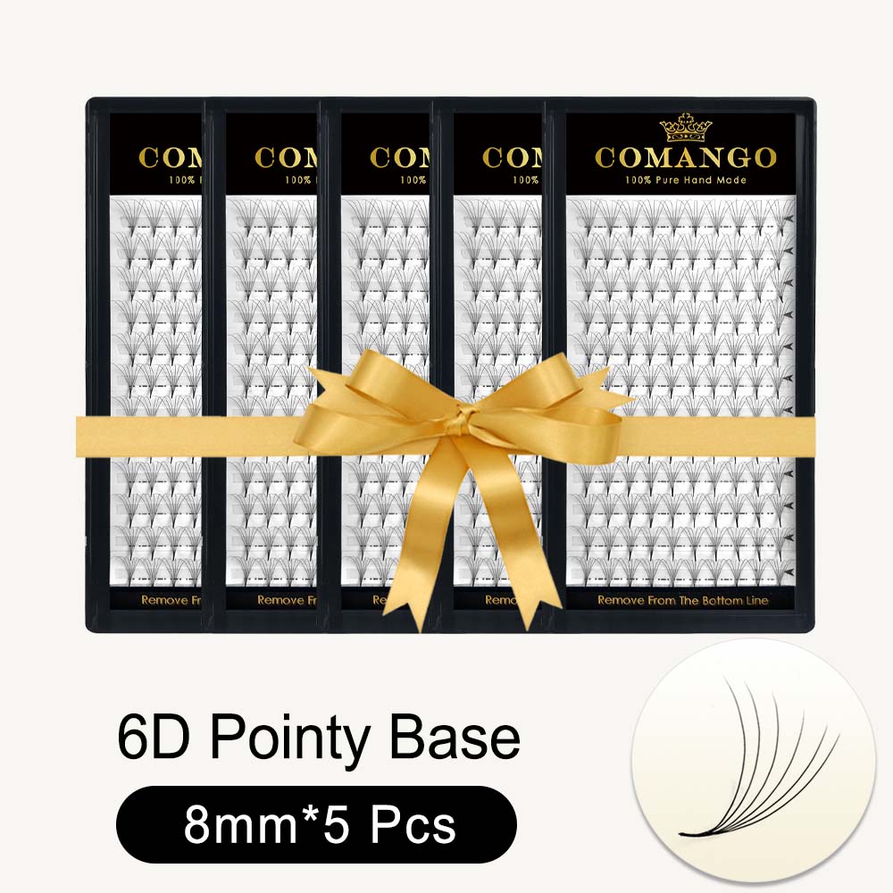 5pcs 3D 6D 10D Premade Volume Fans Pointy Base 0.07