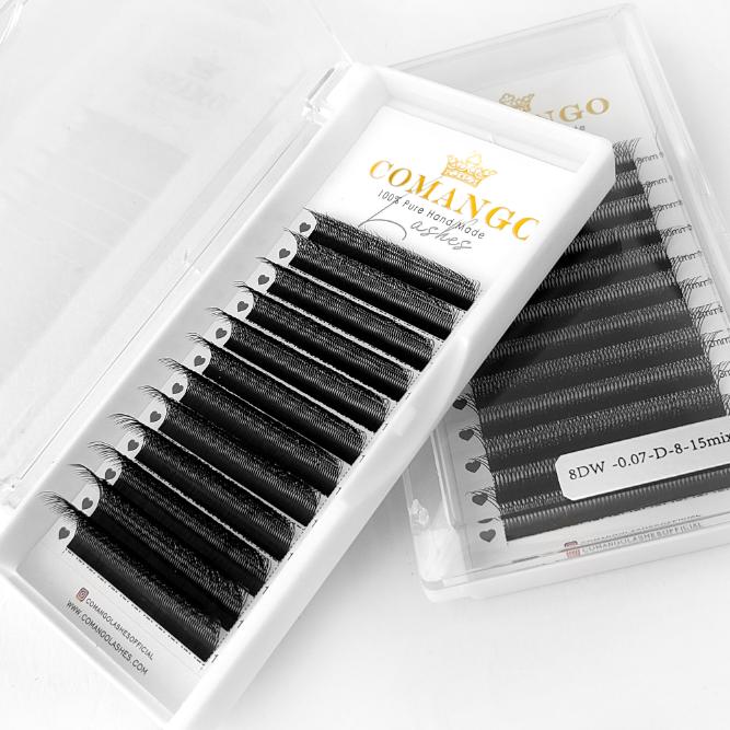 6D-W Premade Volume Fans – Double 3D-W Shape Lashes Extensions
