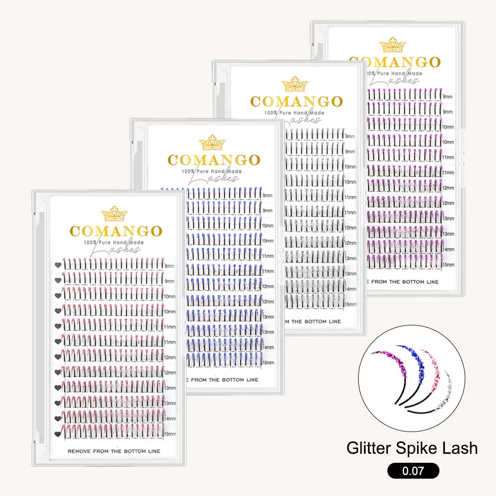 Glitter Spikes Wispy Lash Extensions 0.07