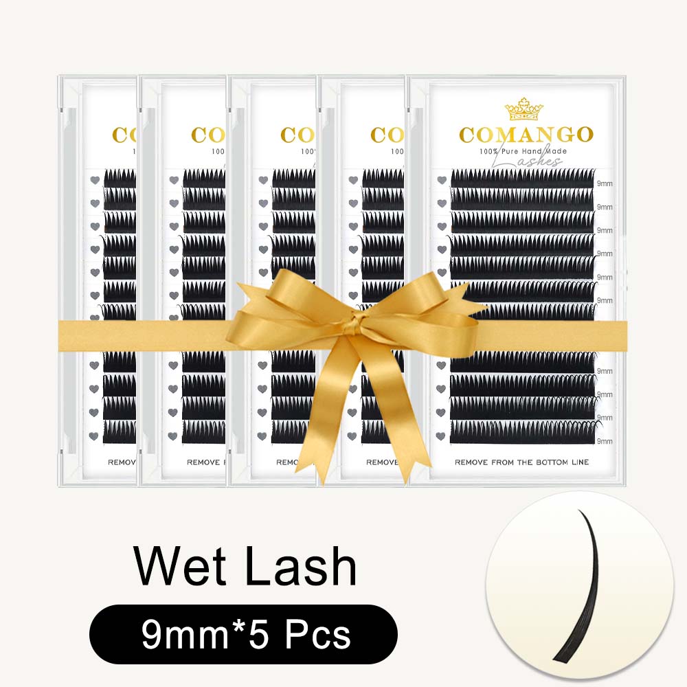 5 Pcs Wispy Wet Lash Extensions Anime Lashes