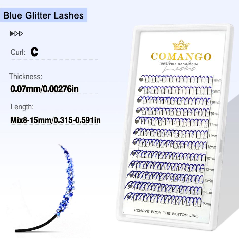 Glitter Spikes Wispy Lash Extensions 0.07