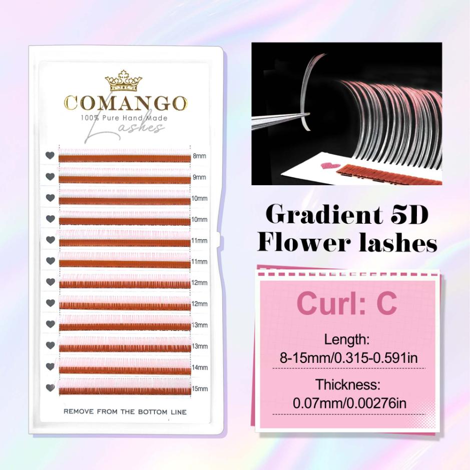 Gradient 5D Fairy Spike Lash Extensions 0.07