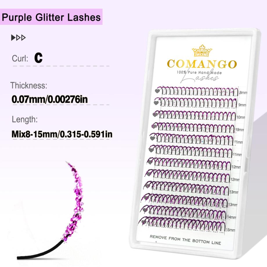 Glitter Spikes Wispy Lash Extensions 0.07