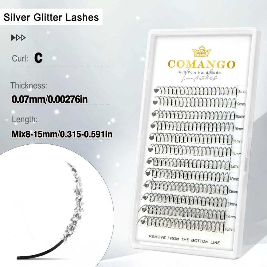 Glitter Spikes Wispy Lash Extensions 0.07