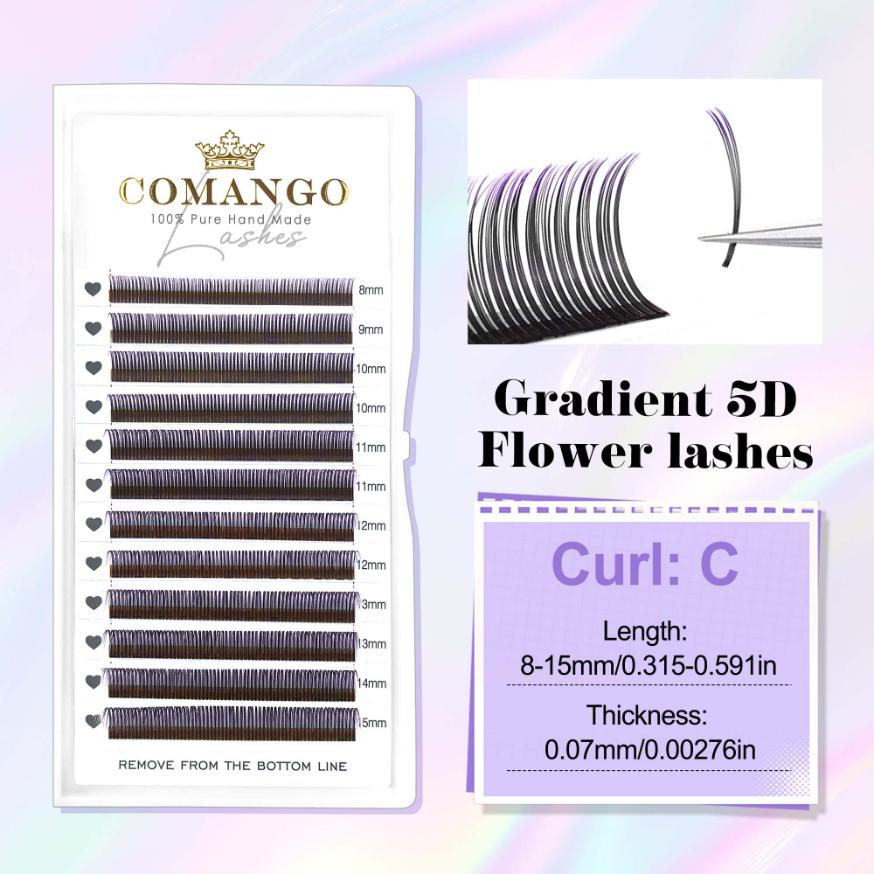 Gradient 5D Fairy Spike Lash Extensions 0.07