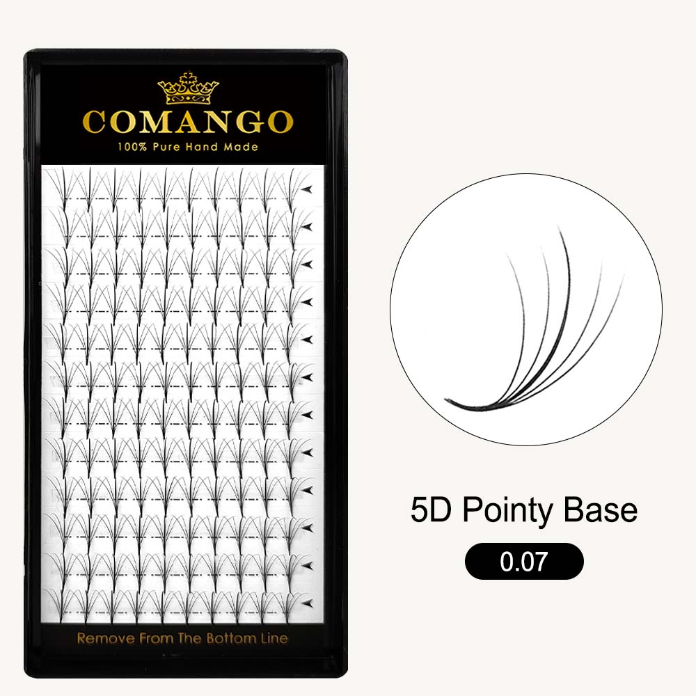 CoMango Lashes 5D wispy premade volume fans lash extensions tray for professional eyelash application