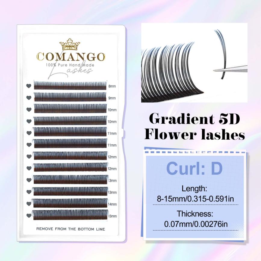 Gradient 5D Fairy Spike Lash Extensions 0.07