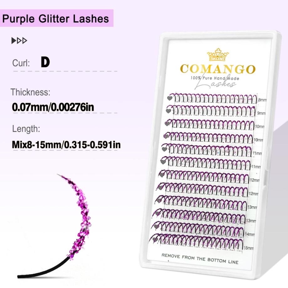 Glitter Spikes Wispy Lash Extensions 0.07