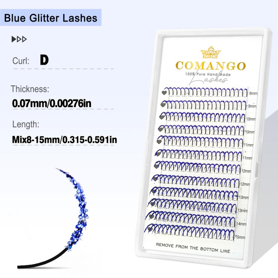 Glitter Spikes Wispy Lash Extensions 0.07