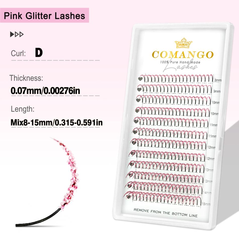 Glitter Spikes Wispy Lash Extensions 0.07