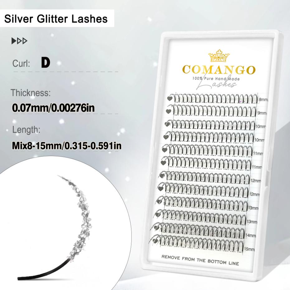 Glitter Spikes Wispy Lash Extensions 0.07