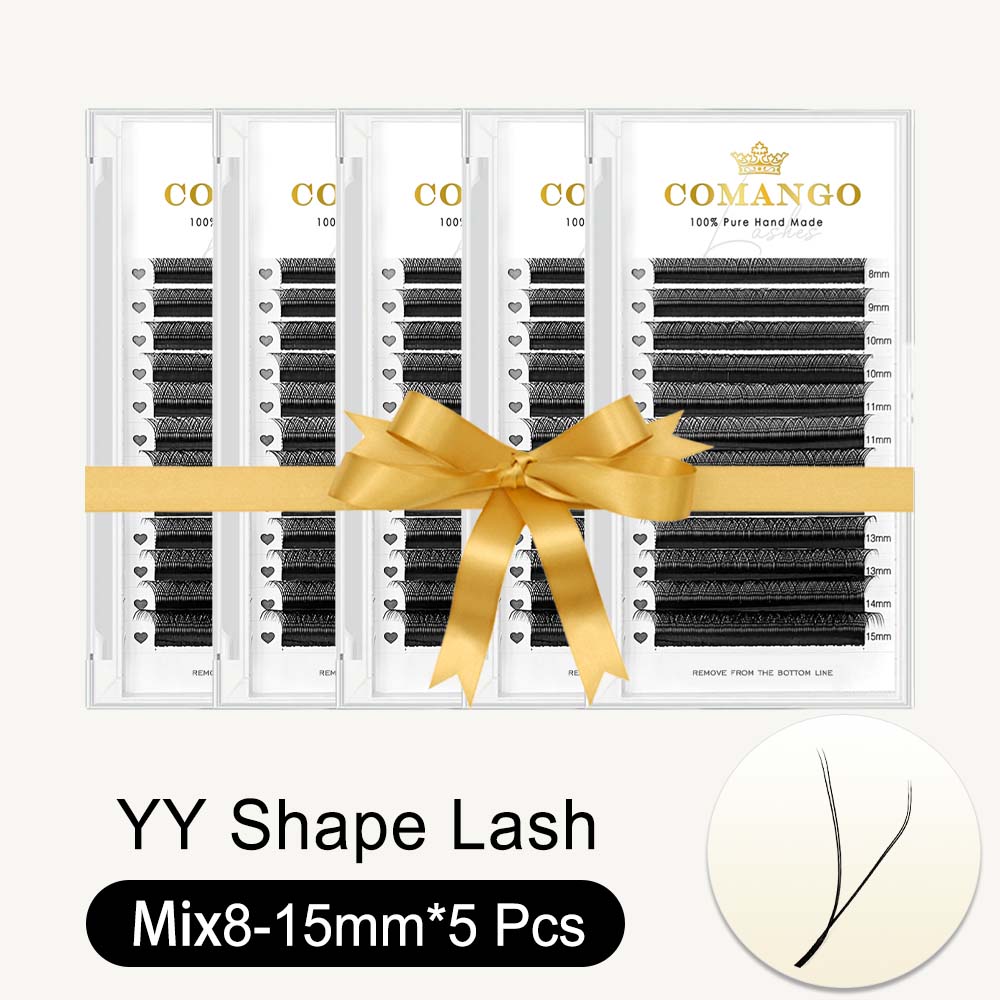 5pcs YY Shape Lashes ExtensionPremade Fans