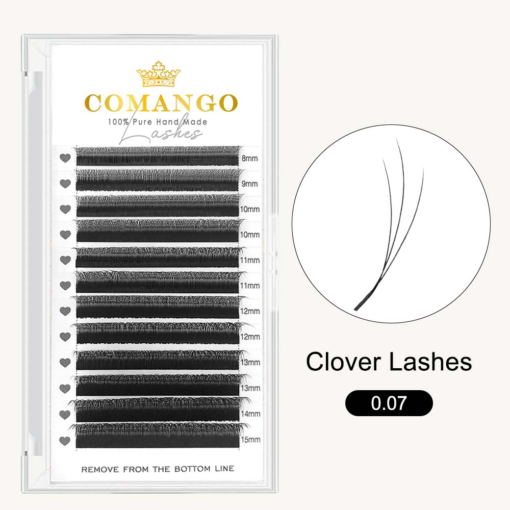 3D Spark Clover W Shape Lashes | Natural Volume Wholesale Eyelash Extensions