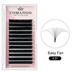 NEW! 0.07 Cashmere Easy Fans Volume Lash Extensions Matte Black