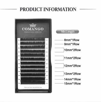 0.10 Classic Volume Lashes Extensions – Matte Black