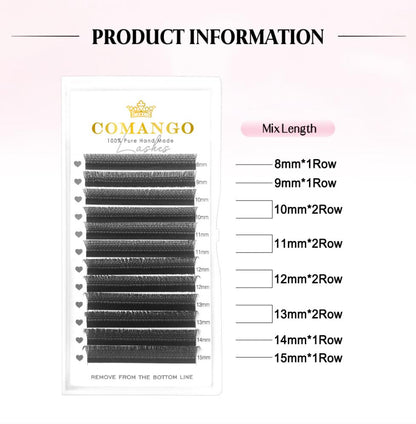 U Shaped Y Parallel Flowers Lash Extensions