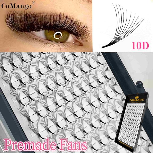 10D Premade Volume Fans 0.07 – Pointy Base Lash Extensions Tray