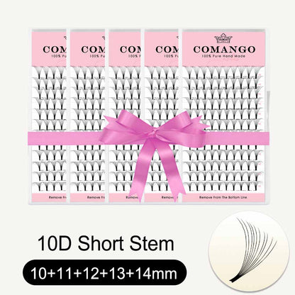 5 pcs 8D 10D Short Stem Premade Volume Fans 0.07