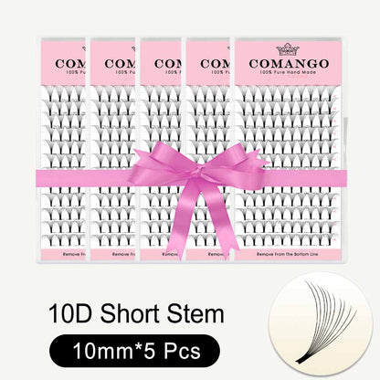 5 pcs 8D 10D Short Stem Premade Volume Fans 0.07