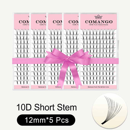 5 pcs 8D 10D Short Stem Premade Volume Fans 0.07