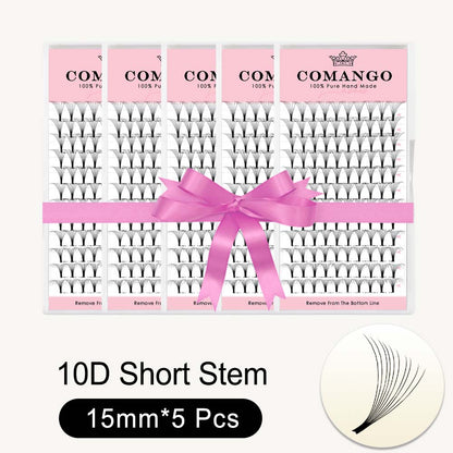 5 pcs 8D 10D Short Stem Premade Volume Fans 0.07