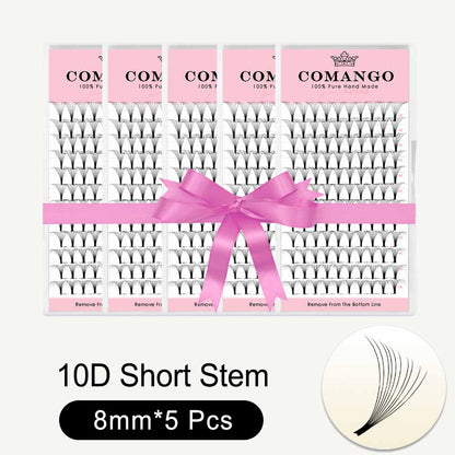 5 pcs 8D 10D Short Stem Premade Volume Fans 0.07