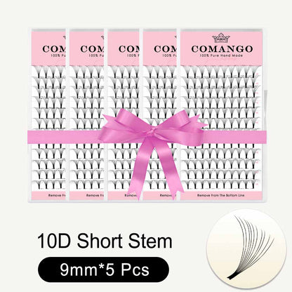 5 pcs 8D 10D Short Stem Premade Volume Fans 0.07