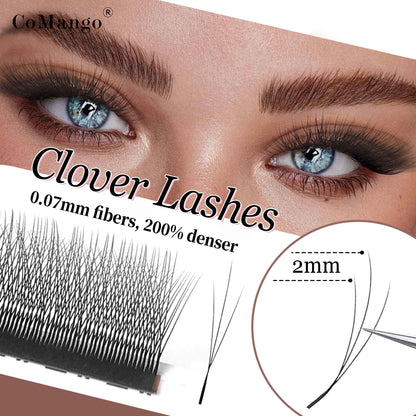 3D Spark Clover W Shape Lashes | Natural Volume Wholesale Eyelash Extensions