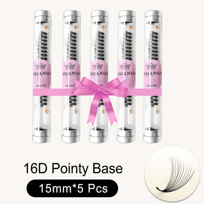 5pcs Pointy Base 600 Fans Premade Volume Fans