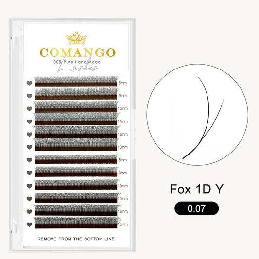 Fox 1D Y Shaped Lash Extensions 0.07