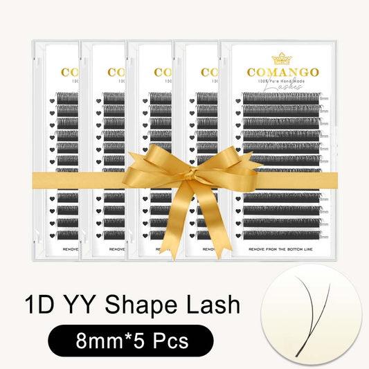 5 pcs 1D Y Shaped Lash Extensions 0.07