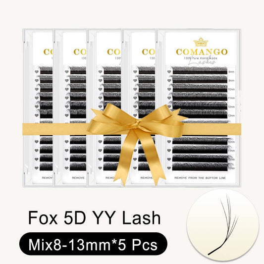 5pcs Fox 5D YY Shape Lash Extensions 0.07