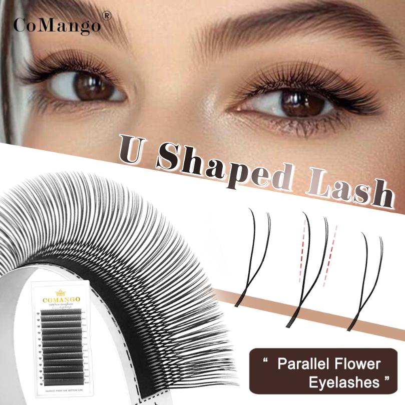 U Shaped Y Parallel Flowers Lash Extensions